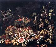 RECCO, Giuseppe Natura Morta con Frutta e Fiori oil painting